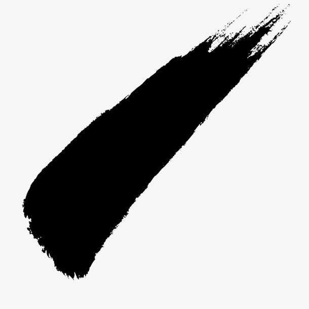 斜点水墨笔画免抠
