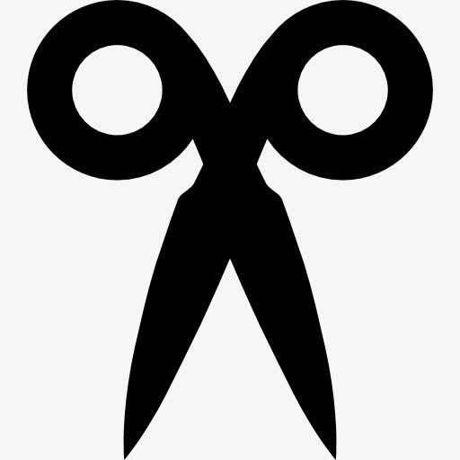 剪刀指着图标免抠