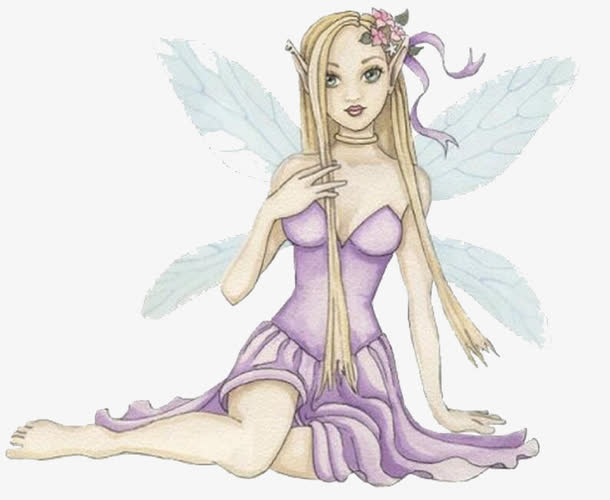 美女精灵免抠