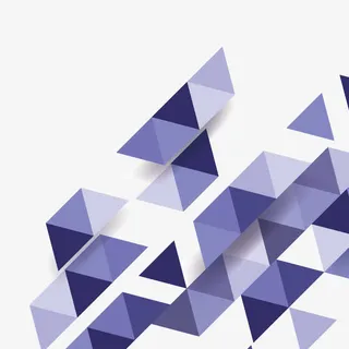 卡通蓝色不规则图形免抠