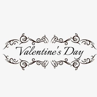 欧式花纹情人节快乐标签矢量图免抠