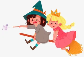 卡通女巫免抠