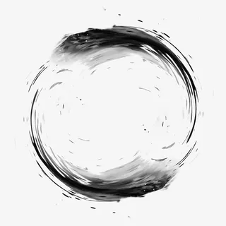 清明 水墨 圆型免抠装饰墨迹笔触元素 清明 水墨 圆型免抠装饰墨迹笔触元素