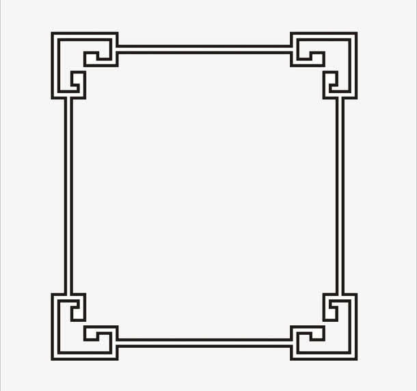 中国风边框免抠
