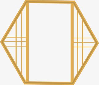 边框古风窗户免抠