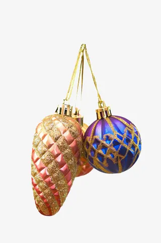 彩色小球挂坠饰品免抠