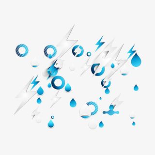 雨滴圈圈底纹免抠