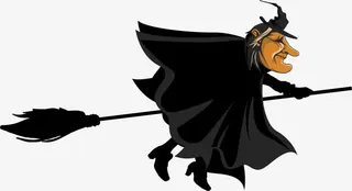 黑色诡异巫婆免抠