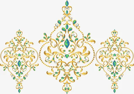 中国风花纹装饰图案免抠