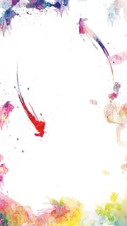 彩色水墨春夏季新品活动促销背景高清