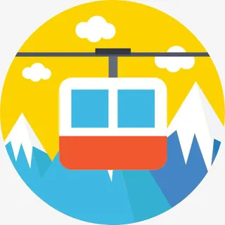 电缆车舱图标免抠