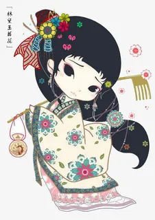 Q版金陵十二钗林黛玉免抠