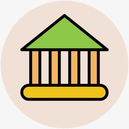 手绘学习图片学校图片 亭子图标免抠