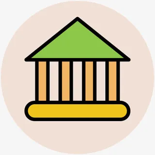 手绘学习图片学校图片 亭子图标免抠