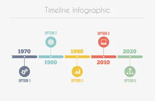 矢量年历表PPT元素免抠