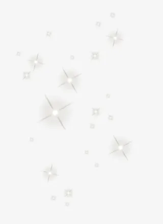 漂亮闪耀卡通星光免抠