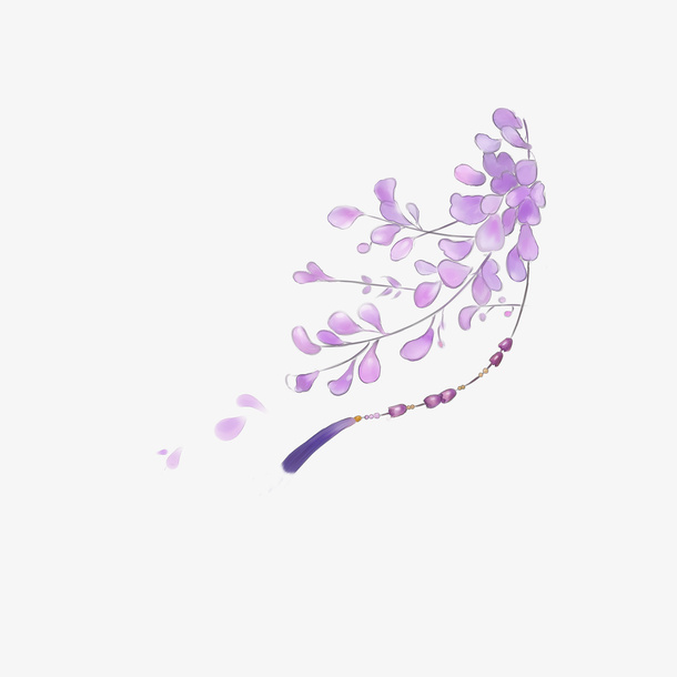 清新小花卡通插画41免抠