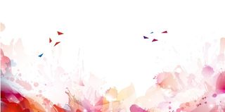 多彩水墨年会海报背景模板高清