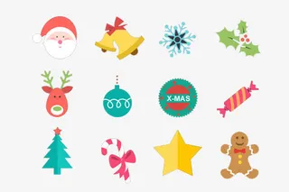圣诞卡通元素大集合免抠