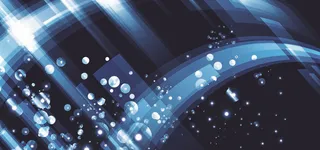 蓝色星光点点背景高清