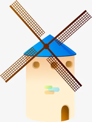 卡通手绘堡垒风筝免抠