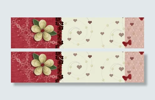 花朵背景banner设计