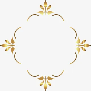 奢华金色叶子藤蔓免抠