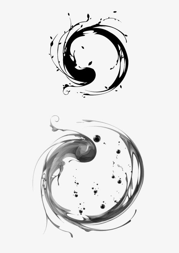 水墨笔刷免抠