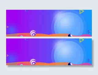 紫色激情电商活动banner高清