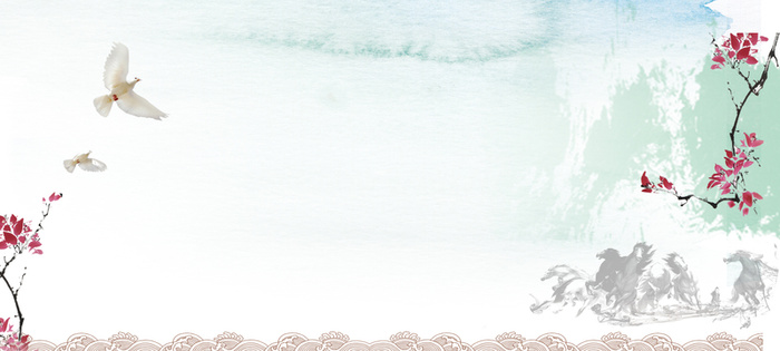 中国风水墨画背景高清