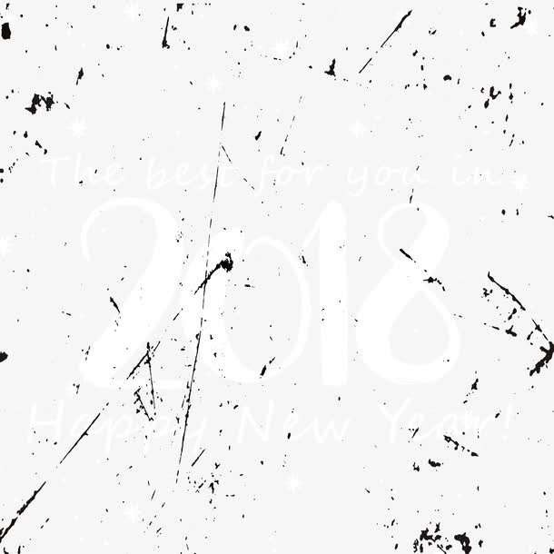 白色雪花节日字体设计免抠