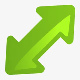 橙色箭头矢量圆角PNG图标免抠