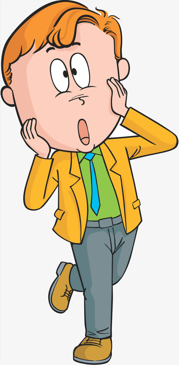 惊讶的男孩免抠