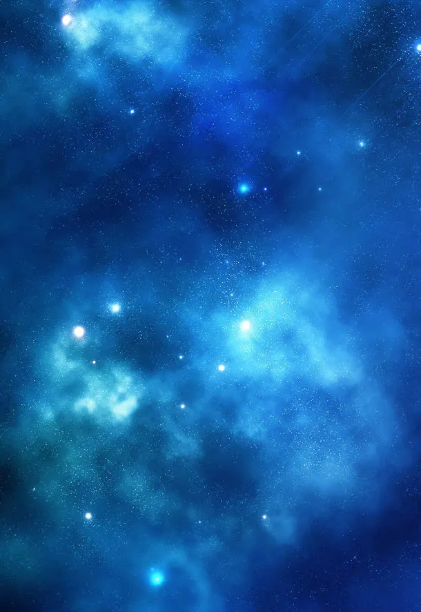 蓝色神秘星空海报背景