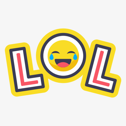 彩色撸啊撸字体设计免抠