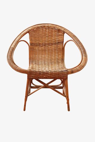 棕色手工凉快的椅子编织物实物免抠