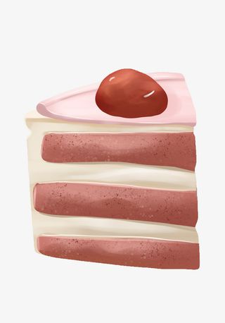 诱人的切块蛋糕免抠