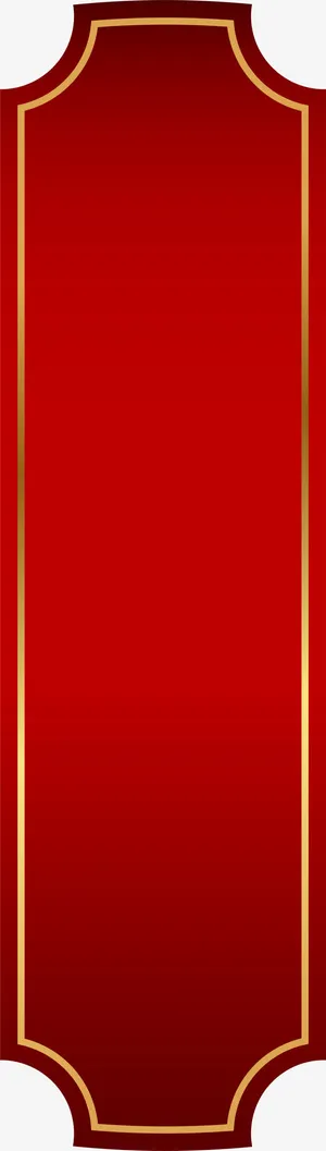 红色简约标志免抠