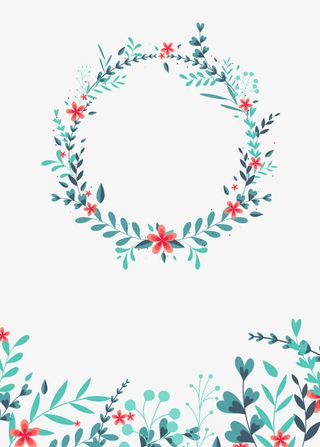 婚礼水彩手绘迎宾牌免抠