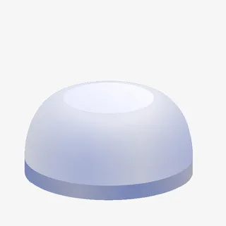 白色半球形展台设计PNG免抠