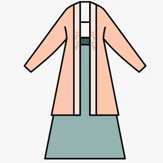 汉服 套装 小清新 PNG免抠