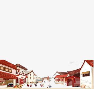 春节插画场景免抠节日元旦/春节/元宵元素