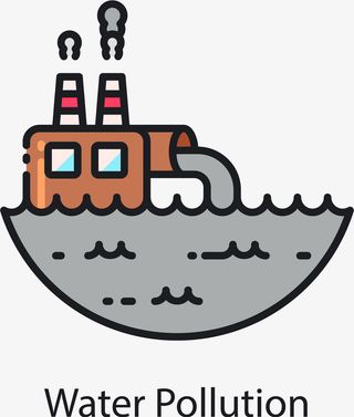 污水排放装饰图标免抠