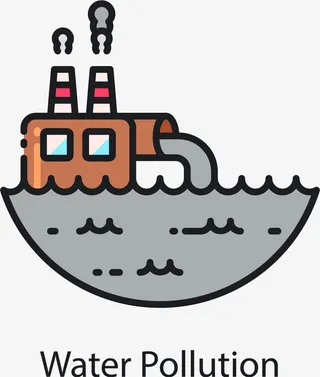 污水排放装饰图标免抠