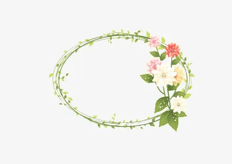 植物花卉边框免抠