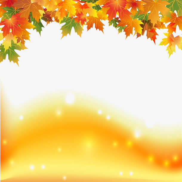 手绘枫叶免抠