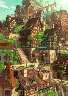 城堡房屋个性建筑动漫免抠 城堡房屋个性建筑动漫免抠