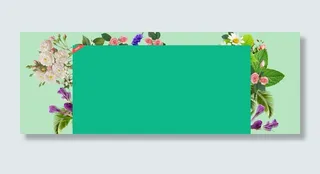 春季上新文艺几何绿banner高清