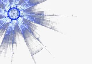 蓝色科技光伏发电板免抠