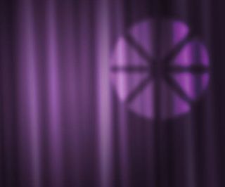 紫色窗户投影免抠